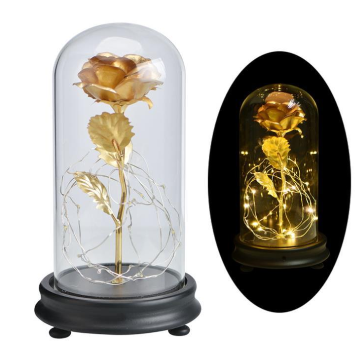 Enchanting Rose with Glass Case