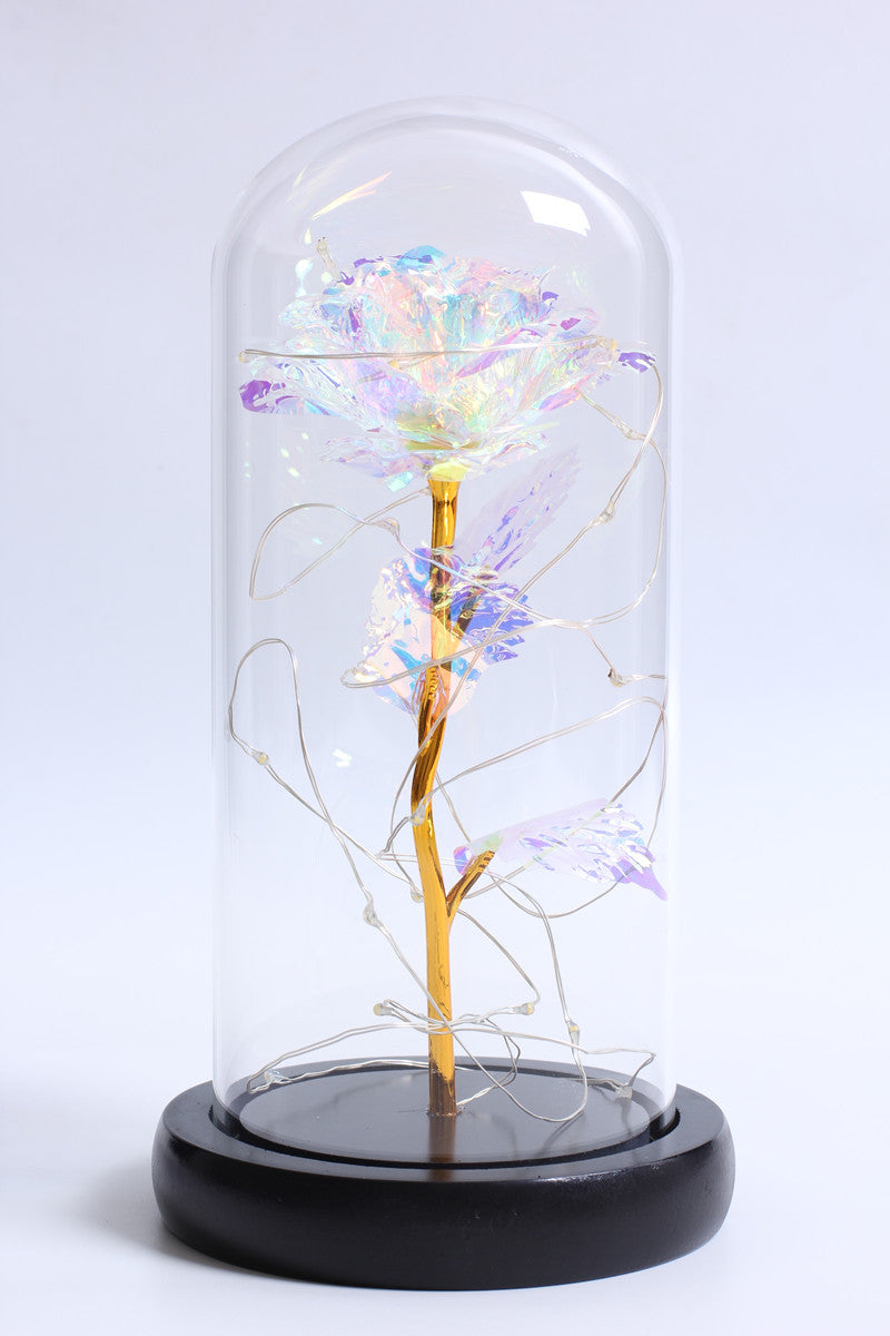 Enchanting Rose with Glass Case