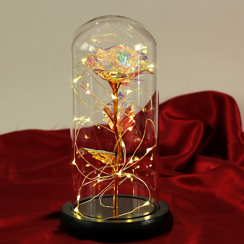 Enchanting Rose with Glass Case