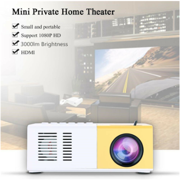 Portable 3D Home Cinema Mini Projector!