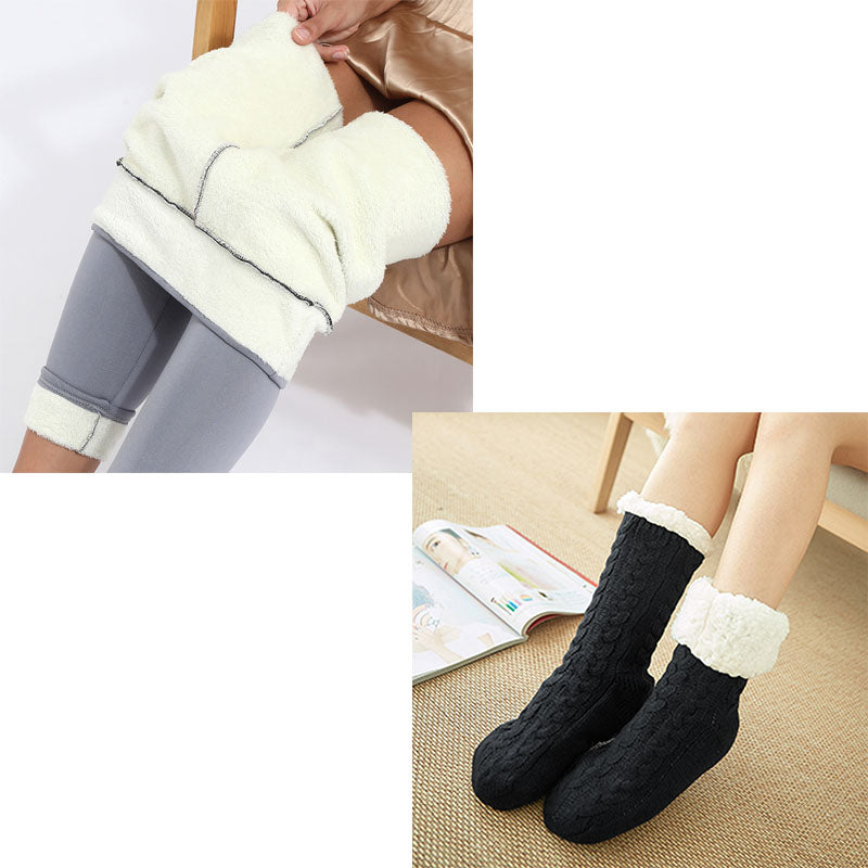 Oversized Cashmere Tight Thermal Pants Autumn And Winter Cashmere Leggings For Women