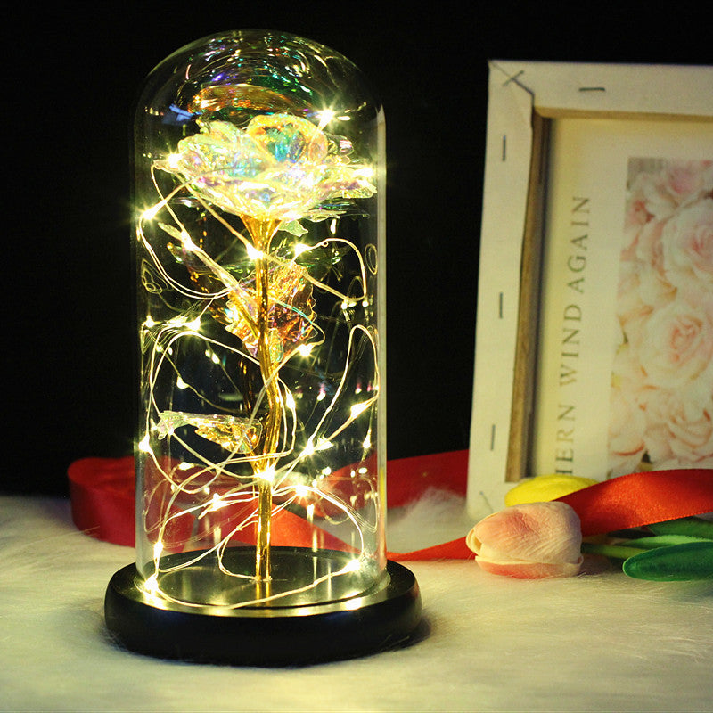 Enchanting Rose with Glass Case