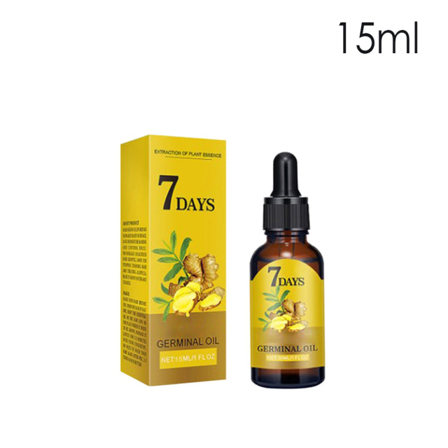 10/15/20/40ml Ginger Hair Loss Treatment Fast Hair Regrowth Essential Oil 7 Days Anti-loss Strong the Root of Hair Serum