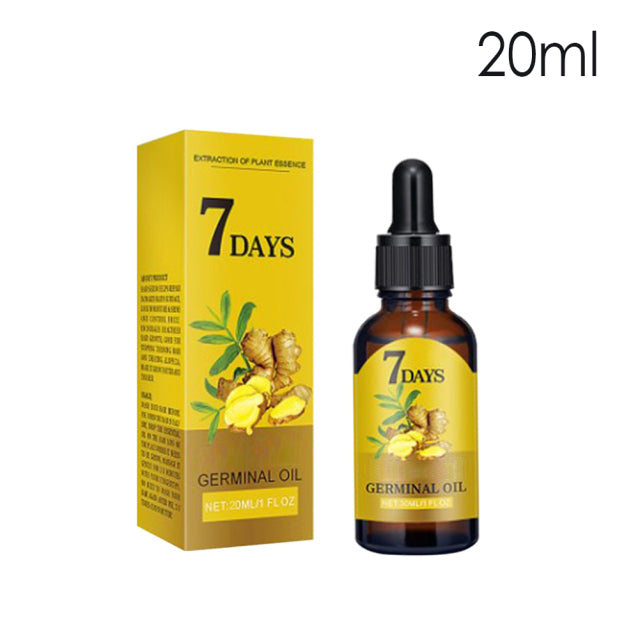 10/15/20/40ml Ginger Hair Loss Treatment Fast Hair Regrowth Essential Oil 7 Days Anti-loss Strong the Root of Hair Serum