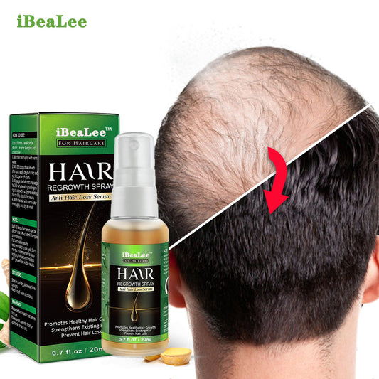 Hair Growth Products Ginger Essence Fast Regrowth Serum Beard Growth Oil Hair Loss Care Beauty Scalp Treatment For Men Women