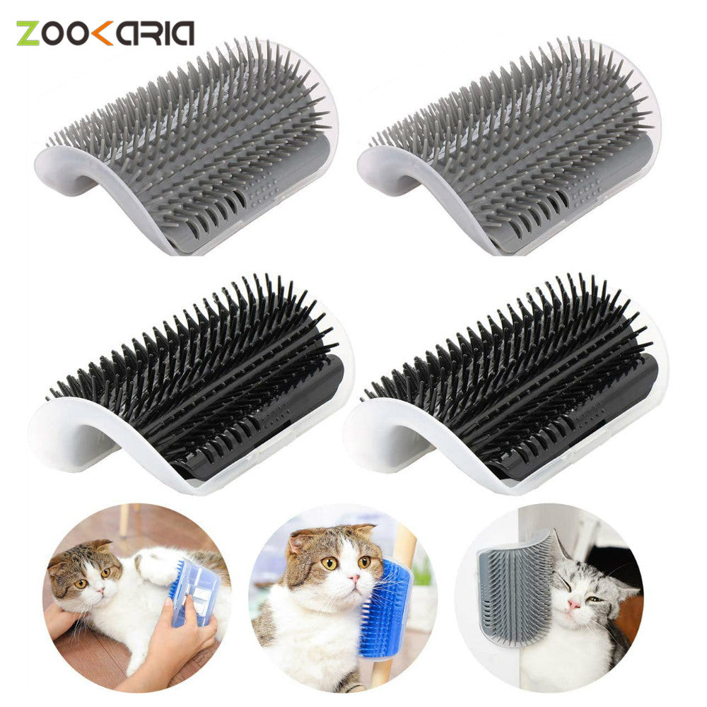 Cat Brush Corner Cats Massage Self Groomer Comb Wall Brush Rubs Catnip The Face With a Tickling Comb Cat Grooming Accessories