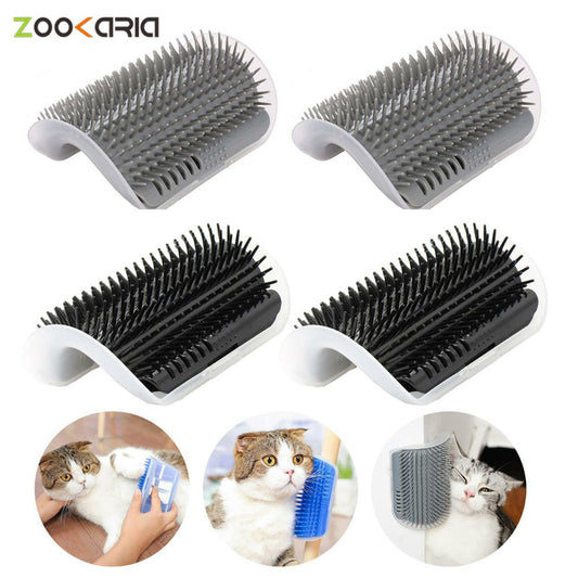 Cat Brush Corner Cats Massage Self Groomer Comb Wall Brush Rubs Catnip The Face With a Tickling Comb Cat Grooming Accessories