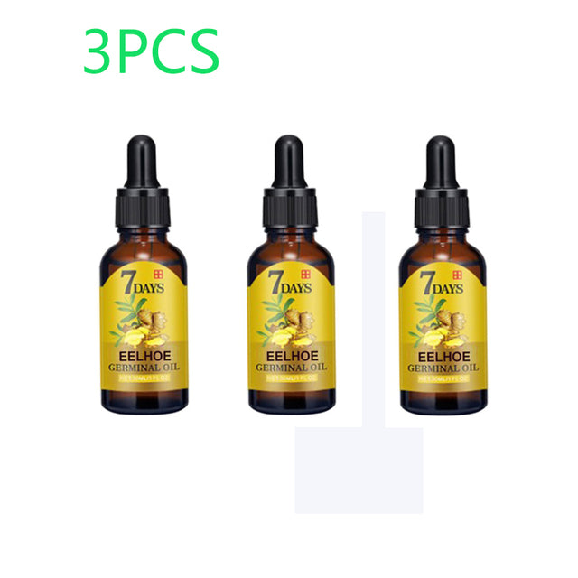 10/15/20/40ml Ginger Hair Loss Treatment Fast Hair Regrowth Essential Oil 7 Days Anti-loss Strong the Root of Hair Serum