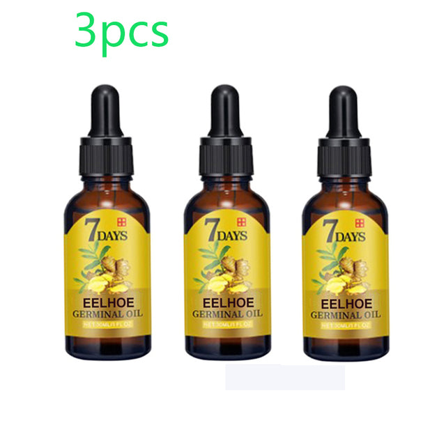 10/15/20/40ml Ginger Hair Loss Treatment Fast Hair Regrowth Essential Oil 7 Days Anti-loss Strong the Root of Hair Serum